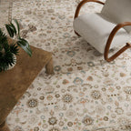 Washable Area Rugs for Living Room: 9x12 Bedroom Rug Boho Vintage Area Rug Stain Resistant Non Slip Low Pile Lightweight Soft Carpets for Dining Room Kitchen Nursery Kids Room Playroom Home Office