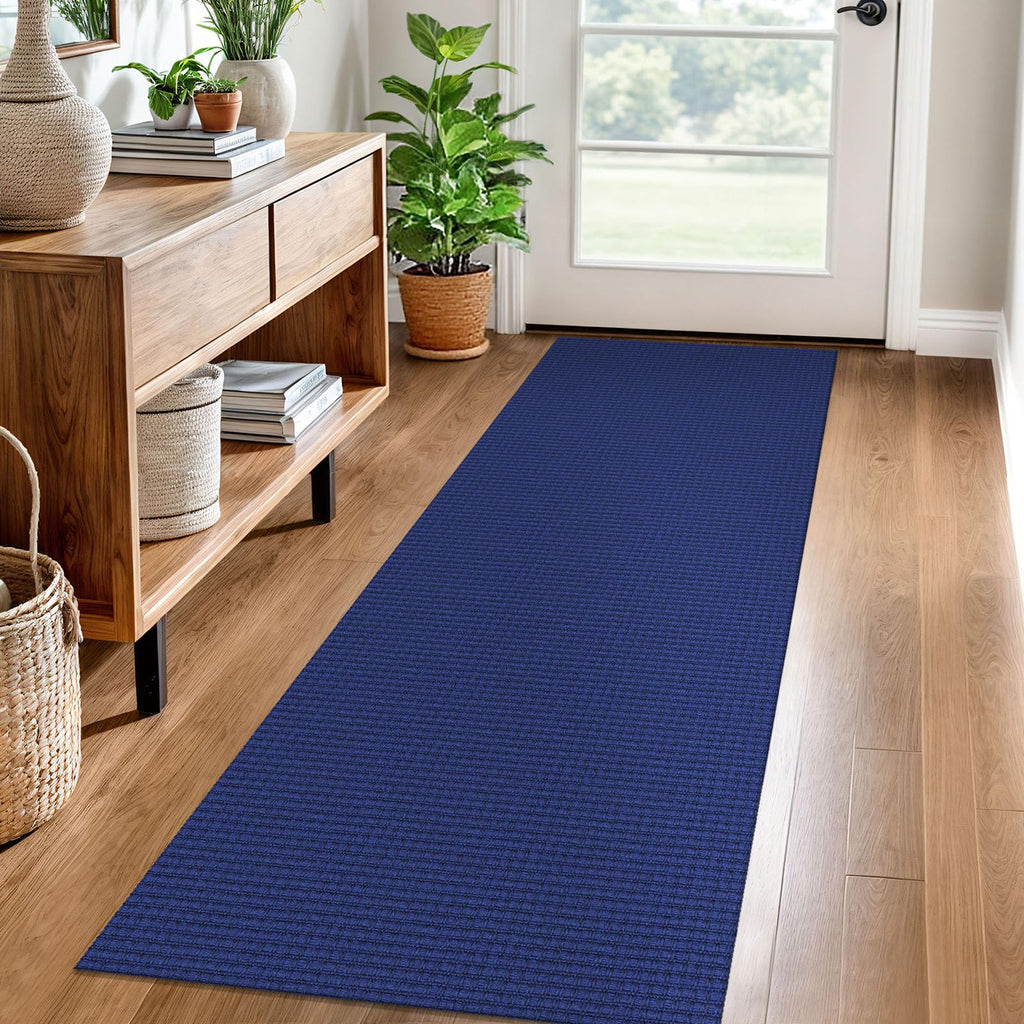 EARTHALL Woven Area Rugs 6x9 Ft Washable Living Room Rugs Non Slip Rubber Backed Dining Room Rug Braided Bedroom Rugs Indoor Floor Carpet for Living Room, Bedroom, Dining Room, Beige/Ivory