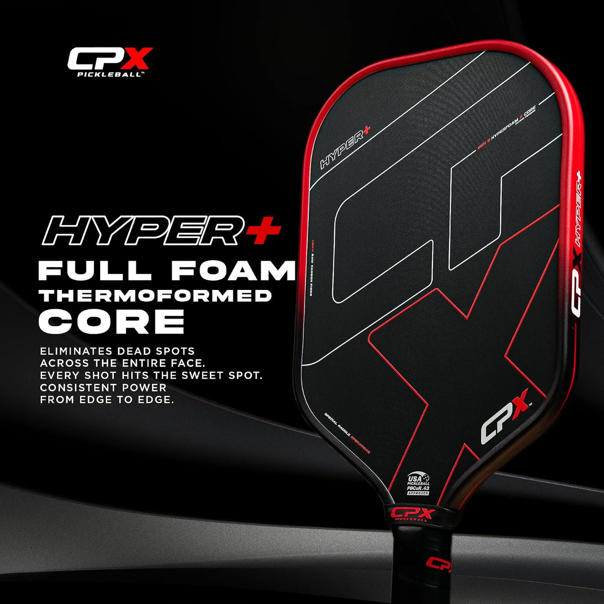 CPX Hyper+ Series Full Foam Professional Pickleball with Hyperfoam X Core™ Technology
