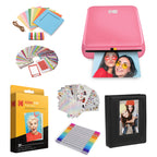 KODAK Step Printer Wireless Mobile Photo Printer with Zink Zero Ink Technology & Kodak App for iOS & Android (White) Gift Bundle