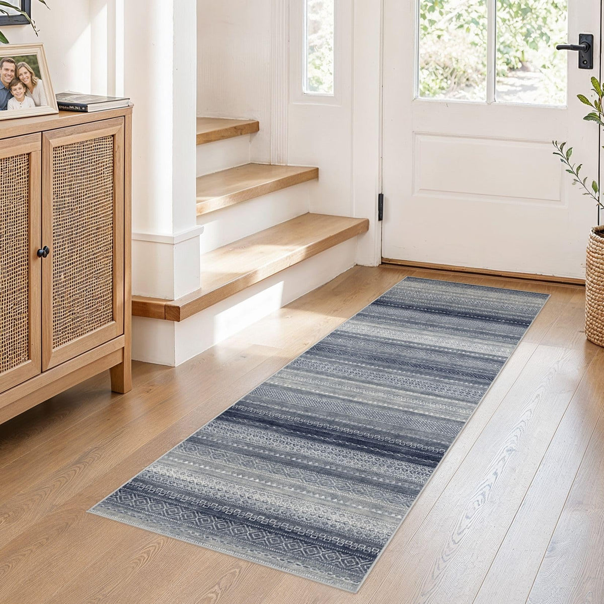 Nakagishi Boho 8x10 Area Rug Living Room Rugs Machine Washable Beige