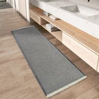 Upgraded Waffle Bath Mat Set of 2 Absorbent Bathroom Mat 18"x30" + 24"x48"