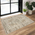 KUTA Vintage Extra Long Runners for Hallways 2.6x18ft Washable Blue White