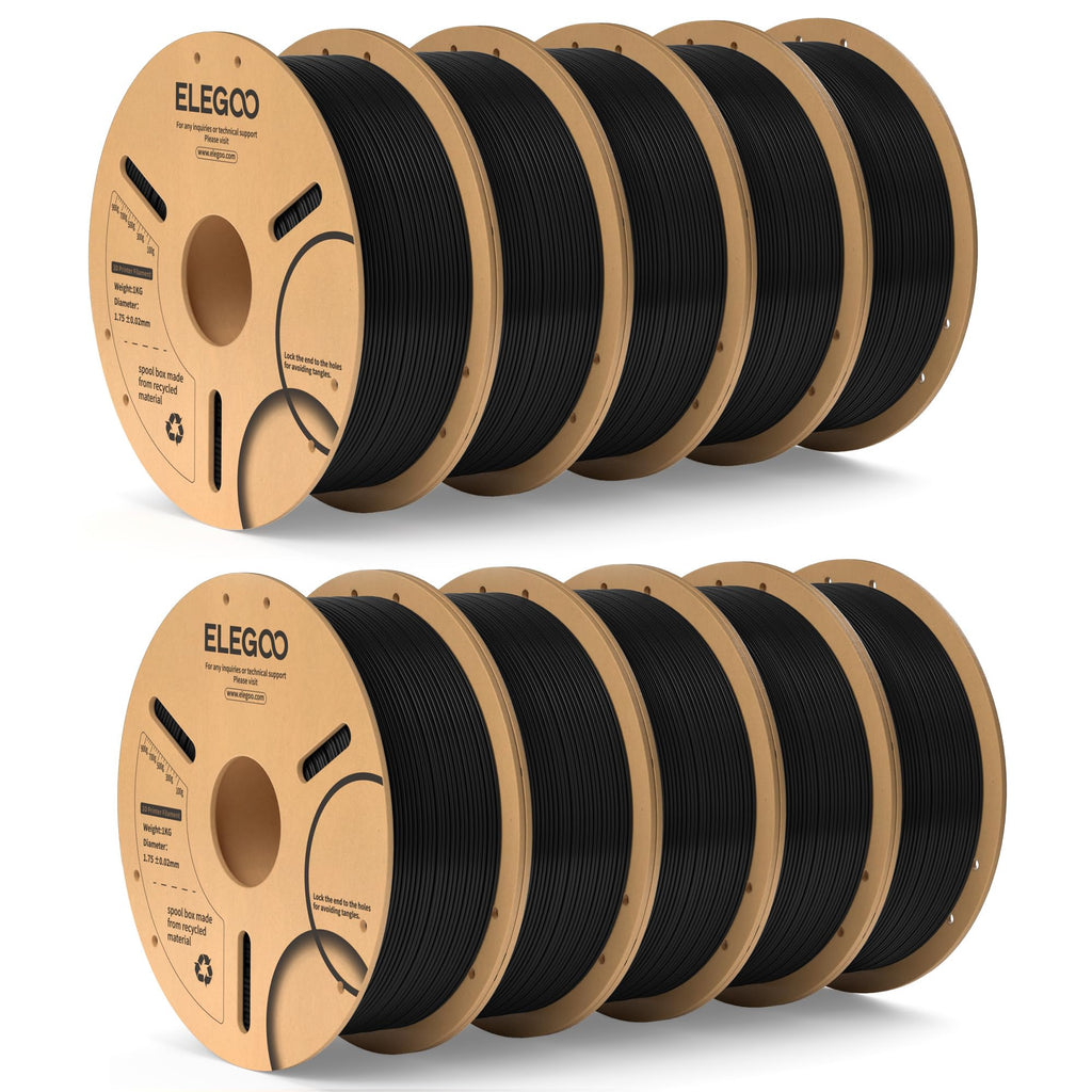 ELEGOO PLA 3D Printer Filament 1.75mm Bundle Multicolors 10KG