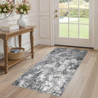 DMOYEST Area Rug Living Room Rugs 9x12 Washable Abstract Grey Carpet