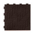 Playsafer Herringbone Rubber Interlocking Tiles | 16 X 16 | Easy Install for Indoor and Outdoor Use (Red, 20 Tiles)