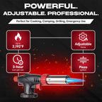 Chef Master Butane Torch Lighter for Creme Brulee, Soldering, Crafts & BBQ