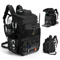 Goture Fishing Backpack with 4 Tackle Boxes,55L Tackle Backpack with Cooler