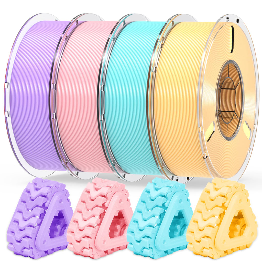 RAMBERY Silk Rainbow PLA 3D Printer Filament Bundle, 10 Colors Total 10kg, 1.75mm Multicolor Gradient 3D Printing Filament for Most FDM 3D Printers, 1KG Spool (2.2lbs) x 10 PCS