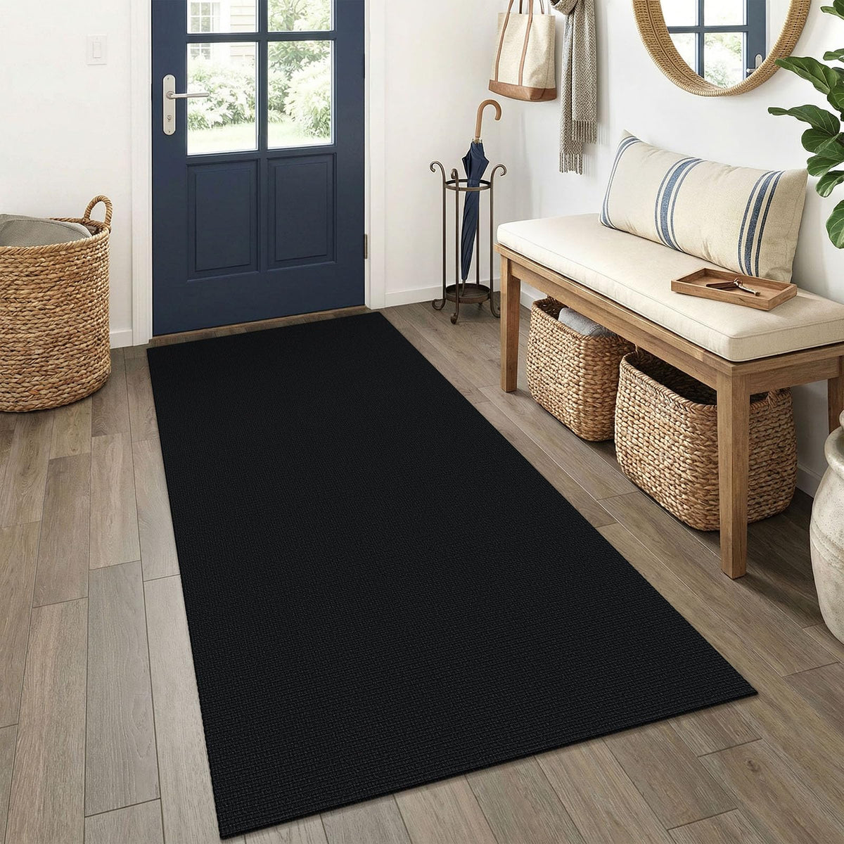 EARTHALL Washable Area Rug, Non Slip Living Room Rug, 5x7 Ft, Sand/Beige