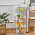 LXLXXL 18 Pack Storage Bins with Lids, 19 Qt Stackable Clear Storage Box