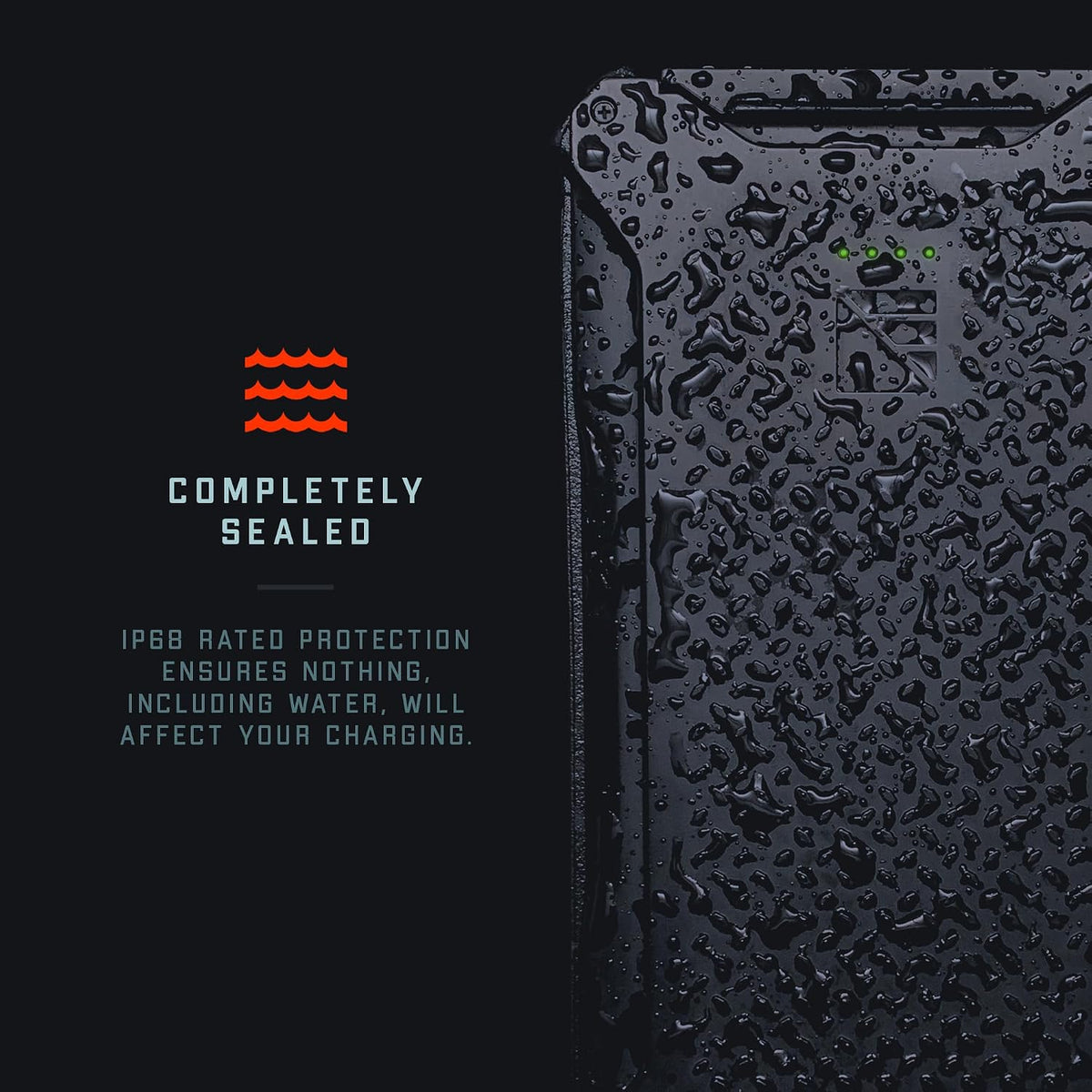 Dark Energy Poseidon Pro Indestructible Portable Charger | Fast Charging USB-C Ports, Ultra-Durable Armor Flex, 10,000 mAh, Waterproof, for Outdoor Survival & Emergency Supplies