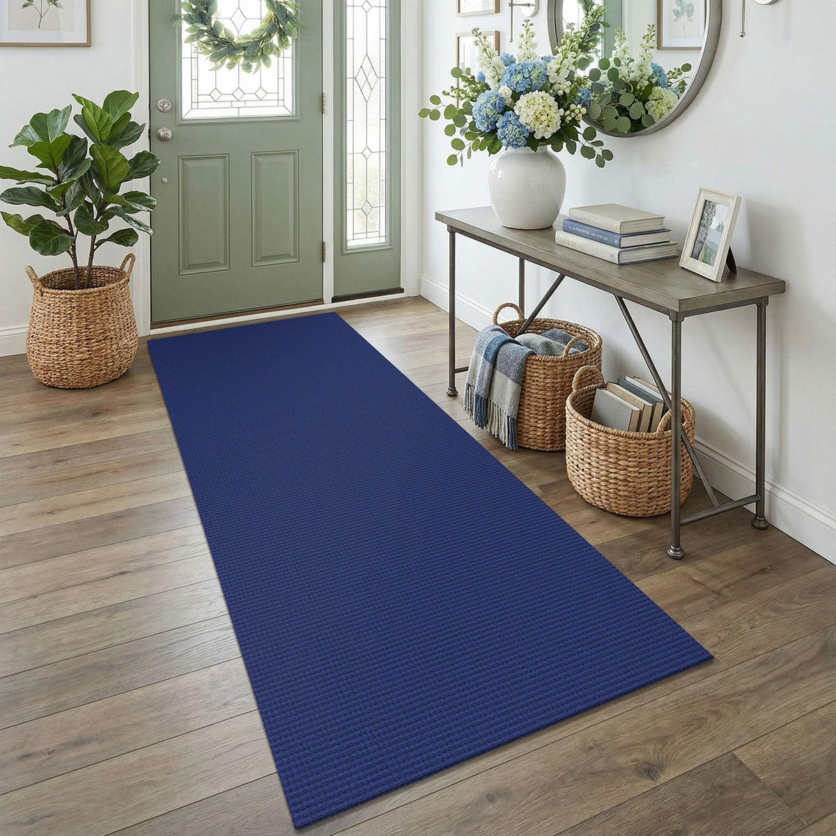 EARTHALL Woven Area Rugs 6x9 Ft Washable Living Room Rugs Non Slip Rubber Backed Dining Room Rug Braided Bedroom Rugs Indoor Floor Carpet for Living Room, Bedroom, Dining Room, Beige/Ivory