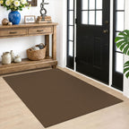 EARTHALL Woven Area Rugs 6x9 Ft Washable Living Room Rugs Non Slip Rubber Backed Dining Room Rug Braided Bedroom Rugs Indoor Floor Carpet for Living Room, Bedroom, Dining Room, Beige/Ivory