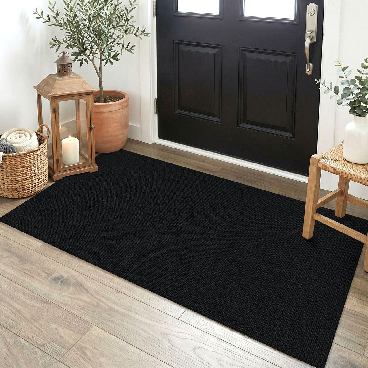 EARTHALL Washable Area Rug, Non Slip Living Room Rug, 5x7 Ft, Sand/Beige