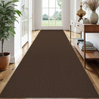 EARTHALL Woven Area Rugs 6x9 Ft Washable Living Room Rugs Non Slip Rubber Backed Dining Room Rug Braided Bedroom Rugs Indoor Floor Carpet for Living Room, Bedroom, Dining Room, Beige/Ivory