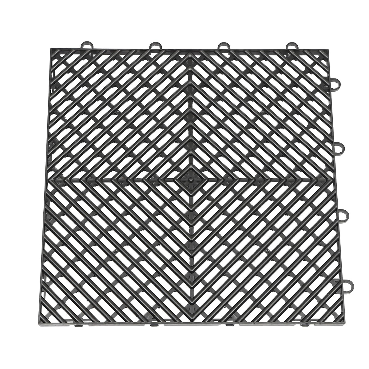 Tiles Interlocking, Drainage Tiles 12x12x0.5 Inches, Non-Slip Deck Tiles Outdoor Floor Tiles, Outdoor Interlocking Tiles for Pool Shower Bathroom Deck, 50 PCS Black (50 PCS Black)