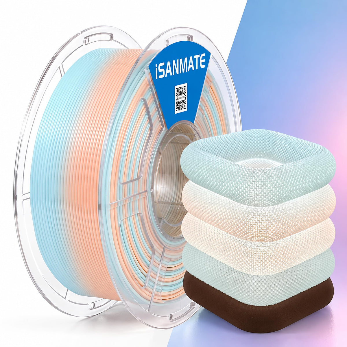 iSANMATE 16KG HF PETG Filament Bundle Multicolor Rapid PETG for Bambu Lab