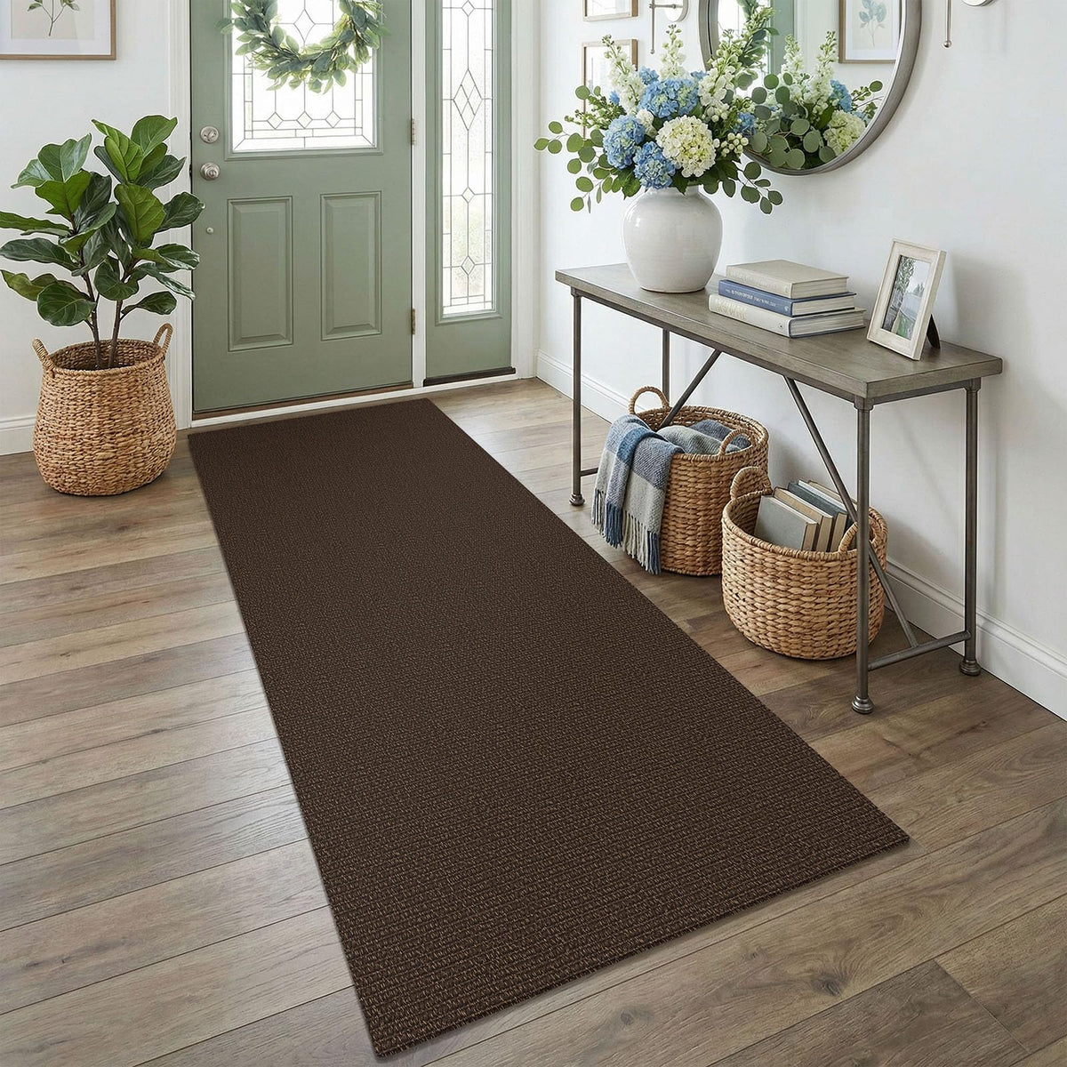 EARTHALL Washable Area Rug, Non Slip Living Room Rug, 5x7 Ft, Sand/Beige