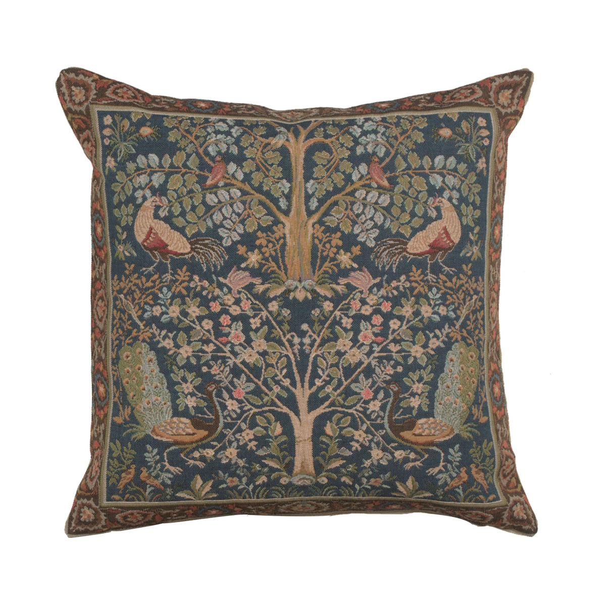 William Morris The Hare I Tapestry Throw Pillow Cover 19 x 19 in