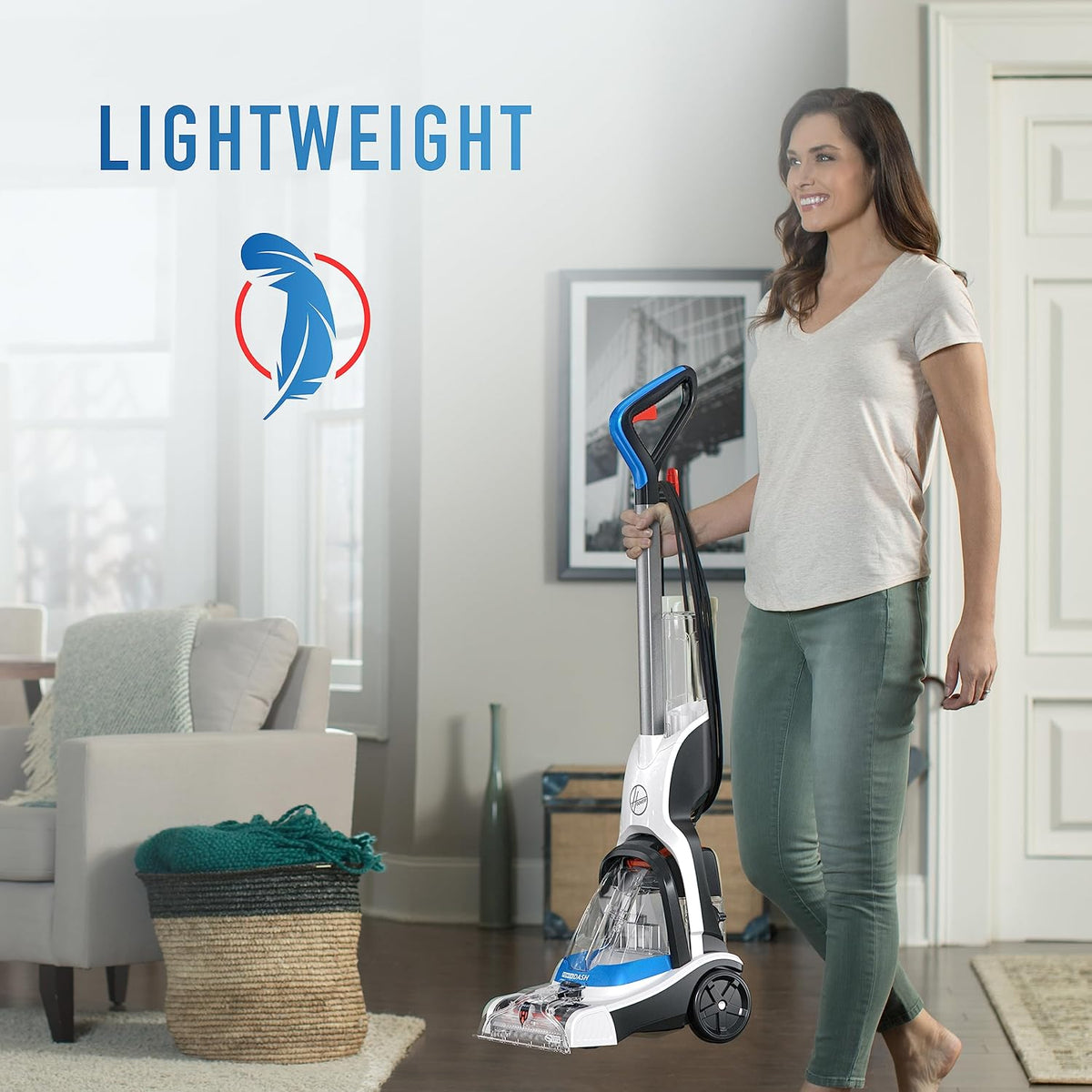 Hoover PowerDash Pet Compact Carpet Cleaner Machine, Lightweight Design