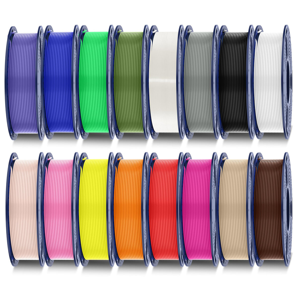 SUNLU PETG Filament 1.75mm,10kg,10 Packs Multi-Color