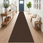 EARTHALL Woven Area Rugs 6x9 Ft Washable Living Room Rugs Non Slip Rubber Backed Dining Room Rug Braided Bedroom Rugs Indoor Floor Carpet for Living Room, Bedroom, Dining Room, Beige/Ivory