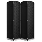 Sorbus Foldable Room Divider, Mesh Privacy Screen (8 Panel, Chocolate)