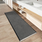Upgraded Waffle Bath Mat Set of 2 Absorbent Bathroom Mat 18"x30" + 24"x48"