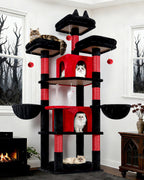 Globlazer Big XXL Cat Tower for Indoor Multiple Cats, F80, Dark Grey