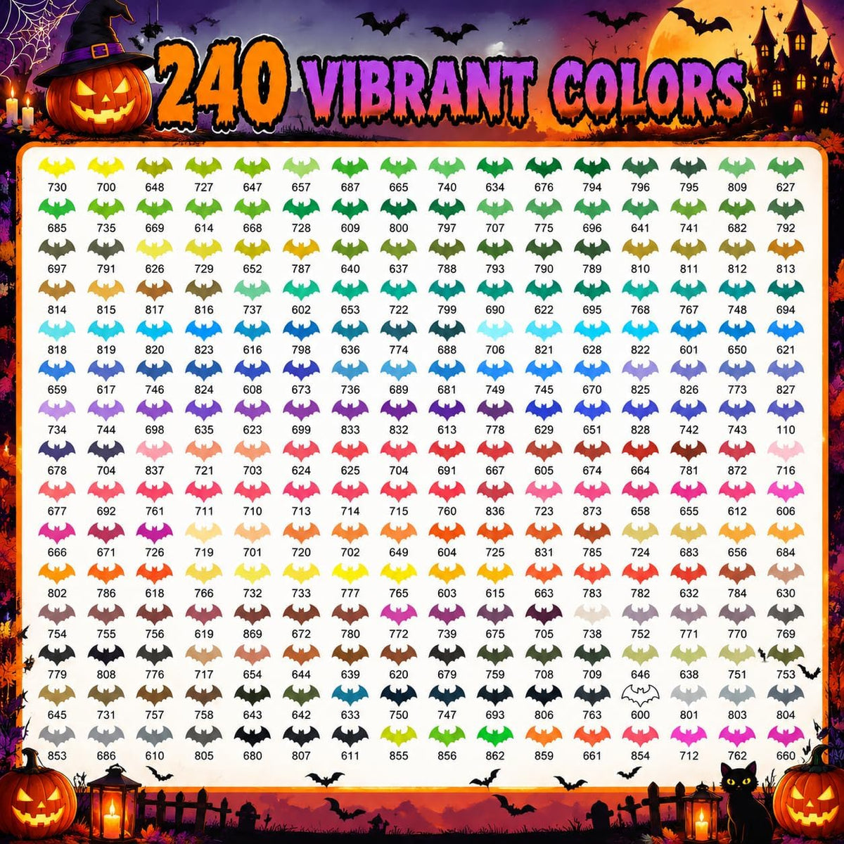 Amamao 240 Colors Soft Brush Tip Acrylic Paint Markers for Rock Painting