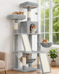Gitelsnour Cat Tree, 71'' Tower for Large Cat with Scratching Post, GCT032G
