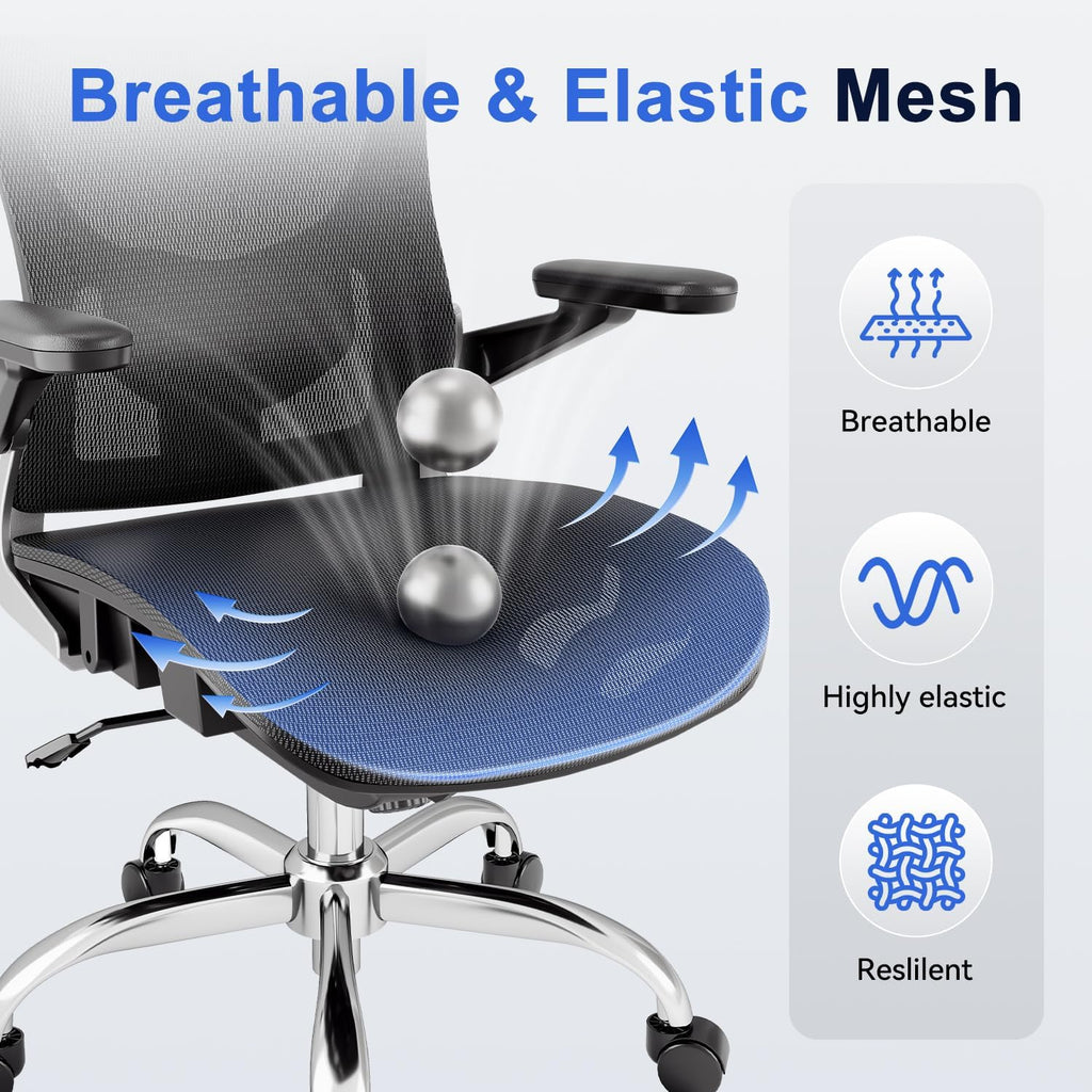marrap Ergonomic Office Chair, Adjustable Lumbar Support