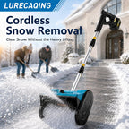 Battery Powered Snow Shovel Portable Snow Blower 6.0AH-Red