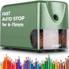 AFMAT Heavy Duty Electric Pencil Sharpener, 2 Pack (Blue + Green)