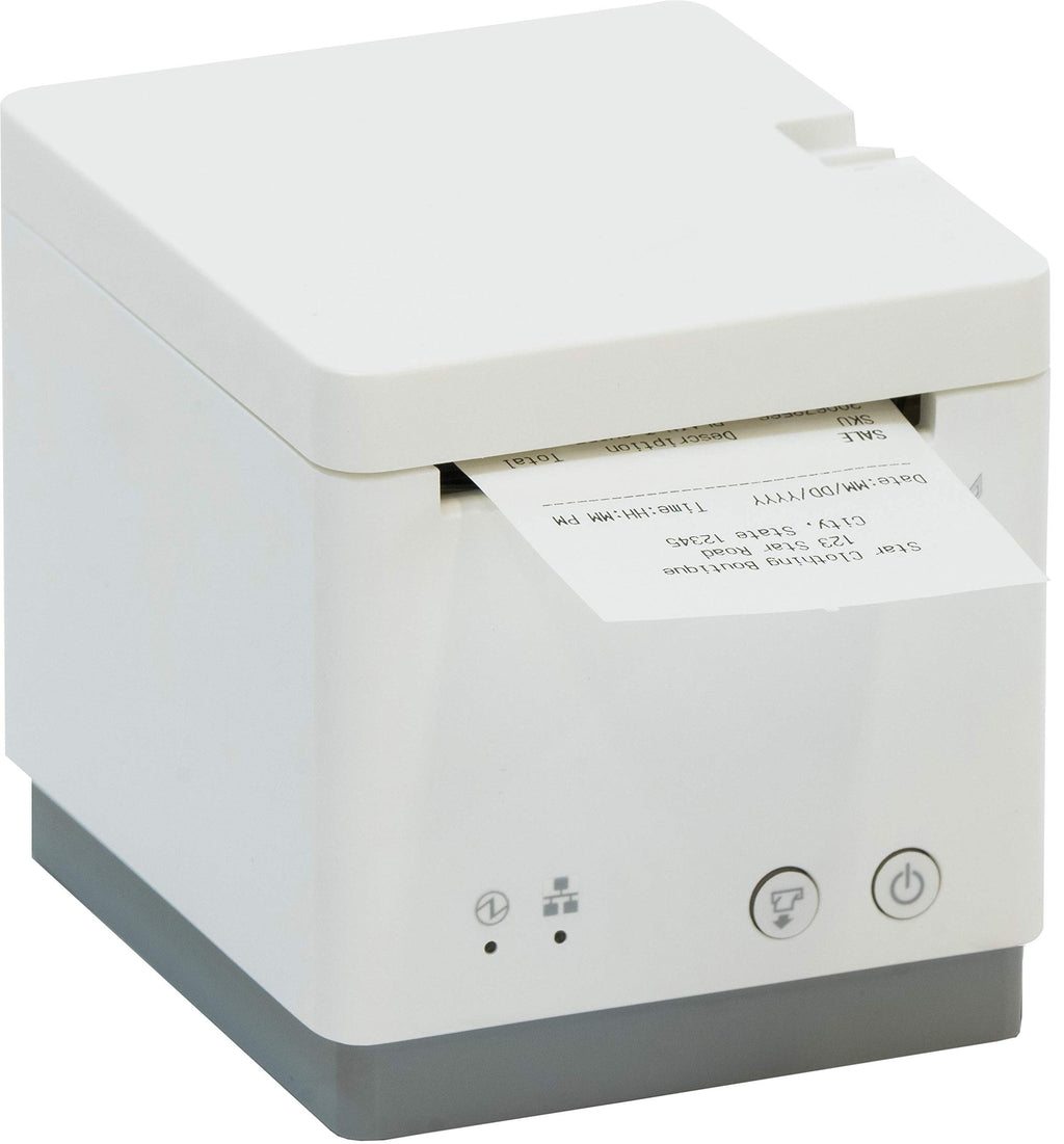 Star Micronics mC-Print2 2-inch Ethernet (LAN) / USB Thermal POS Printer with CloudPRNT, Cutter, and External Power Supply - Black