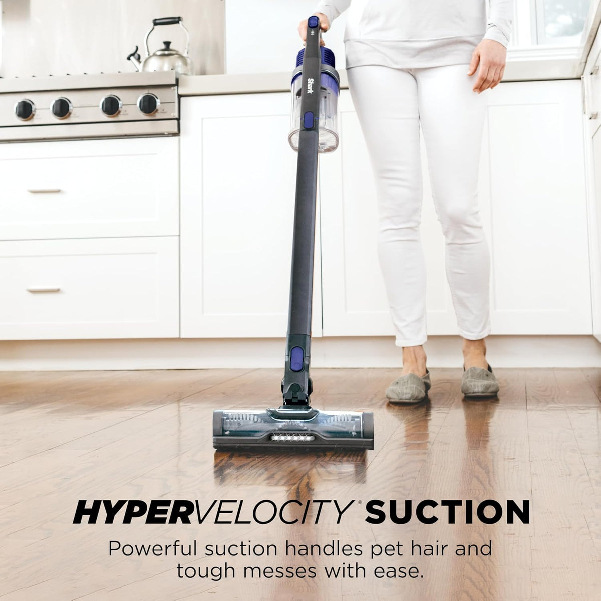 Shark Pet Cordless Stick Vacuum, 40-Min Runtime, Lightweight, Grey, IX141