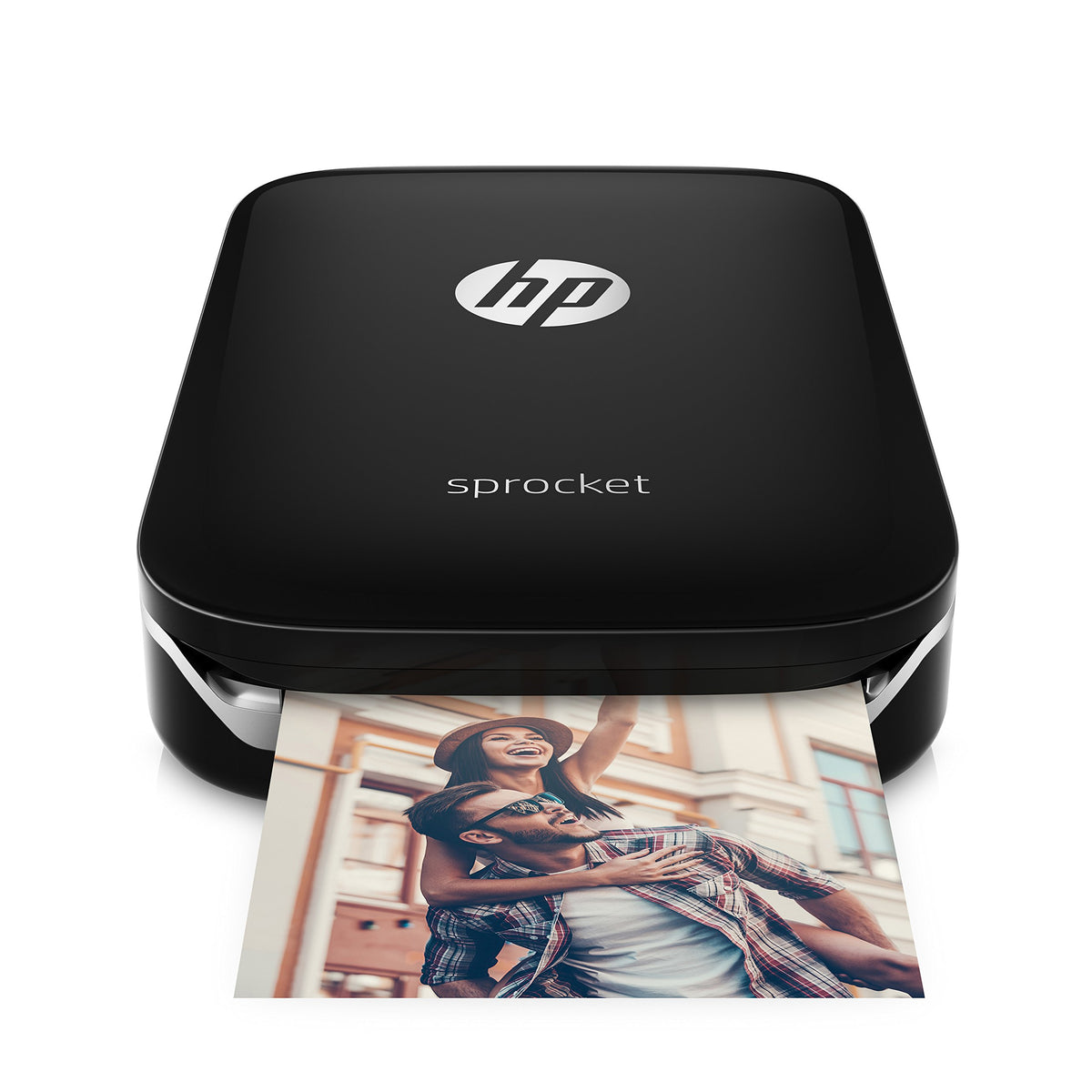 HP Sprocket Portable Photo Printer, print social media photos on 2x3 sticky-backed paper - red (Z3Z93A)