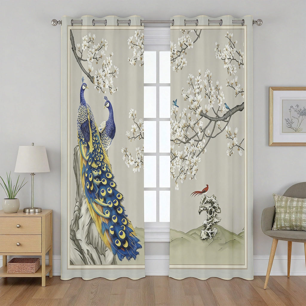 Sun Leopard Curtains 2 Panels, Sunburst Cheetah Blackout Curtains