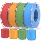 RAMBERY Silk Rainbow PLA 3D Printer Filament Bundle, 10 Colors Total 10kg, 1.75mm Multicolor Gradient 3D Printing Filament for Most FDM 3D Printers, 1KG Spool (2.2lbs) x 10 PCS