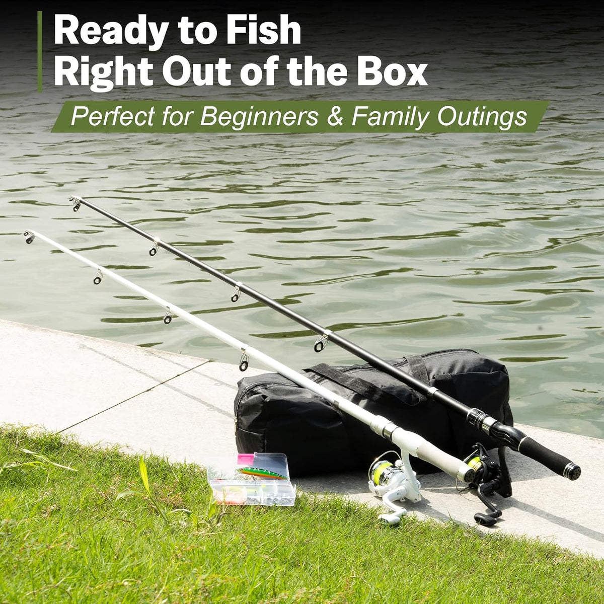 Fishing Rod and Reel Combo, Collapsible Carbon Fiber Fishing Rod