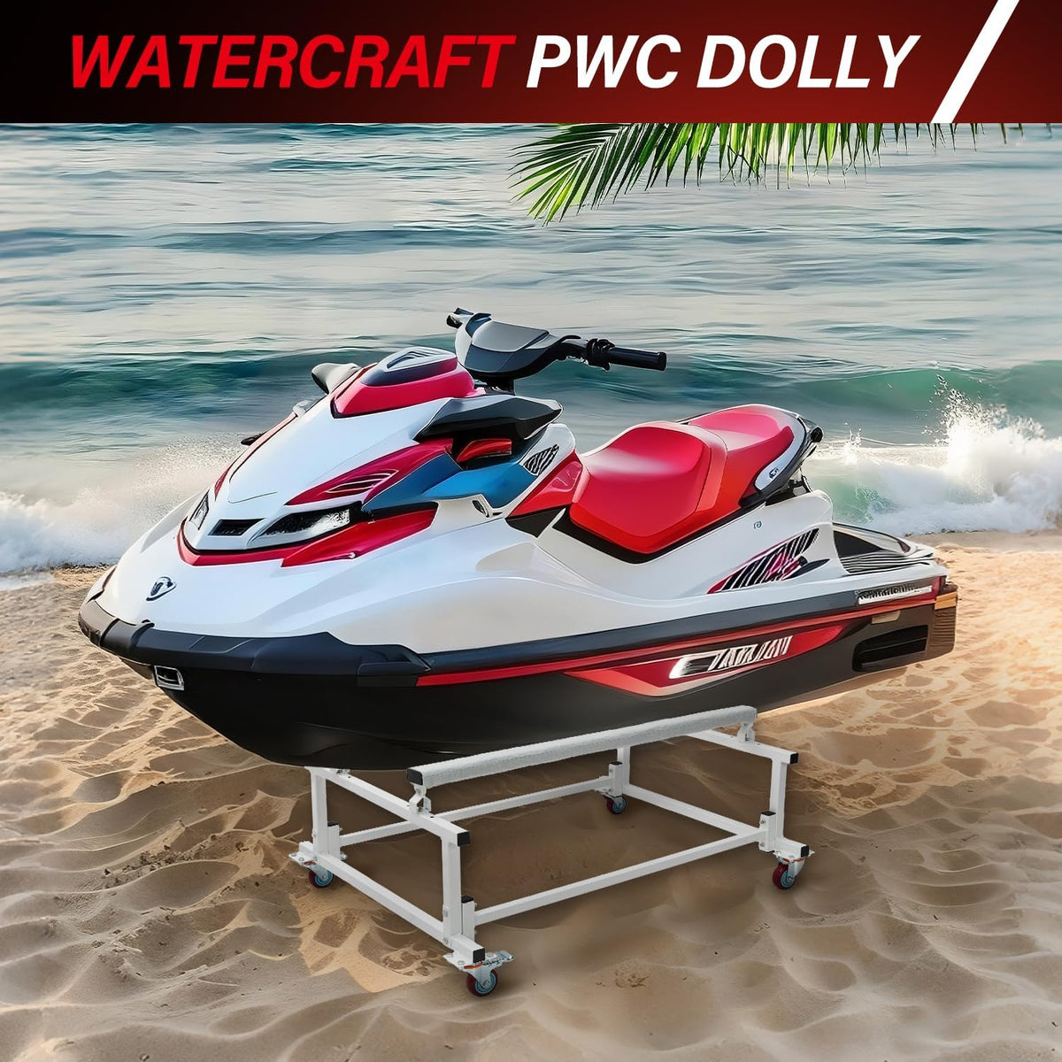 Garvee PWC Dolly Jet Ski Stand Mover Cart, 1000 LBS Capacity