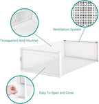 8-Piece Boot and Shoe Storage Box, Stackable Clear Plastic Shoe Box, Space-Saving Shoe Organizer for Boots, Sneakers, and High Heels, Clear
