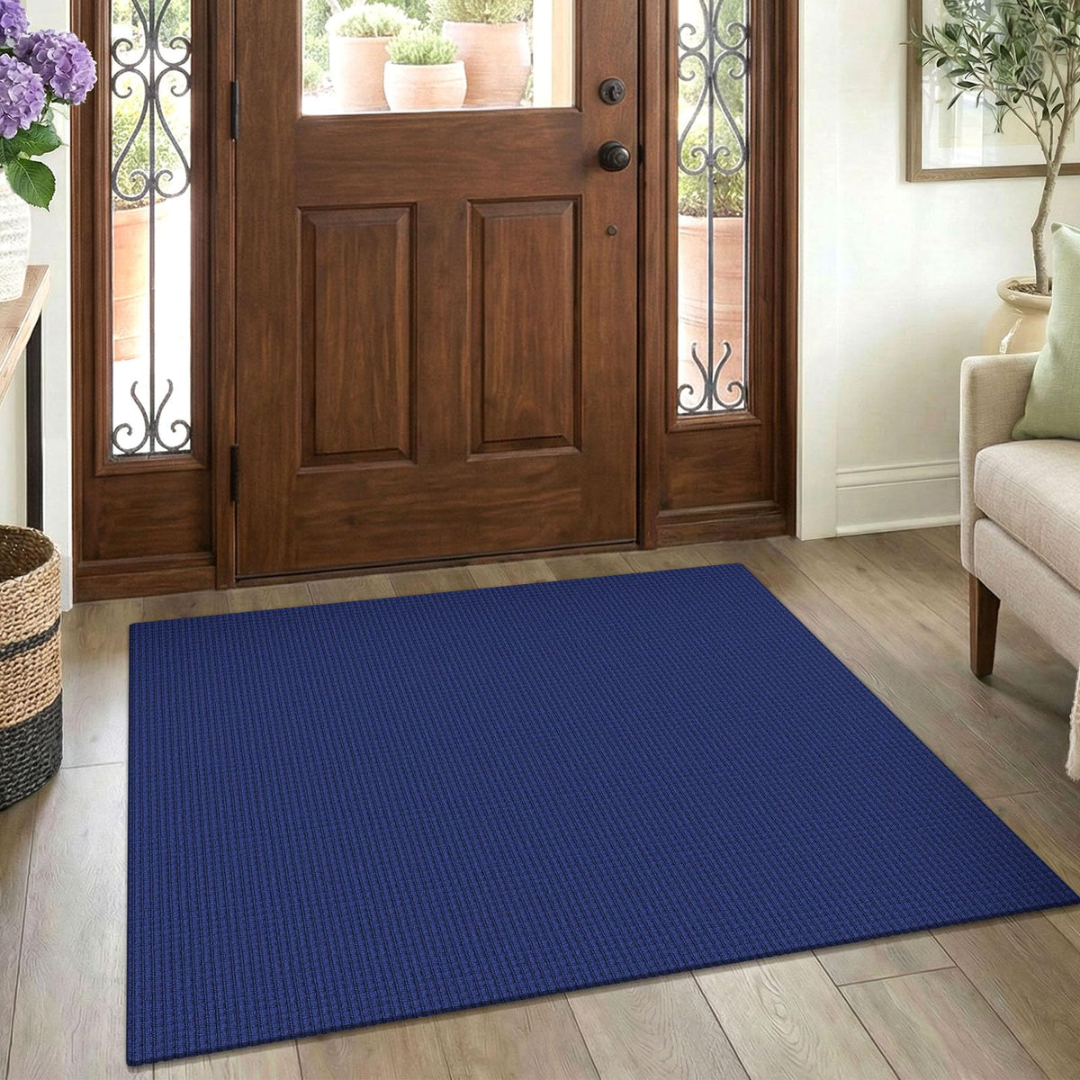 EARTHALL Woven Area Rugs 6x9 Ft Washable Living Room Rugs Non Slip Rubber Backed Dining Room Rug Braided Bedroom Rugs Indoor Floor Carpet for Living Room, Bedroom, Dining Room, Beige/Ivory