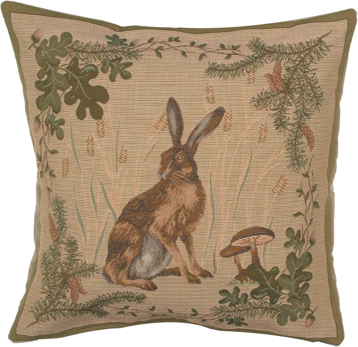 William Morris The Hare I Tapestry Throw Pillow Cover 19 x 19 in