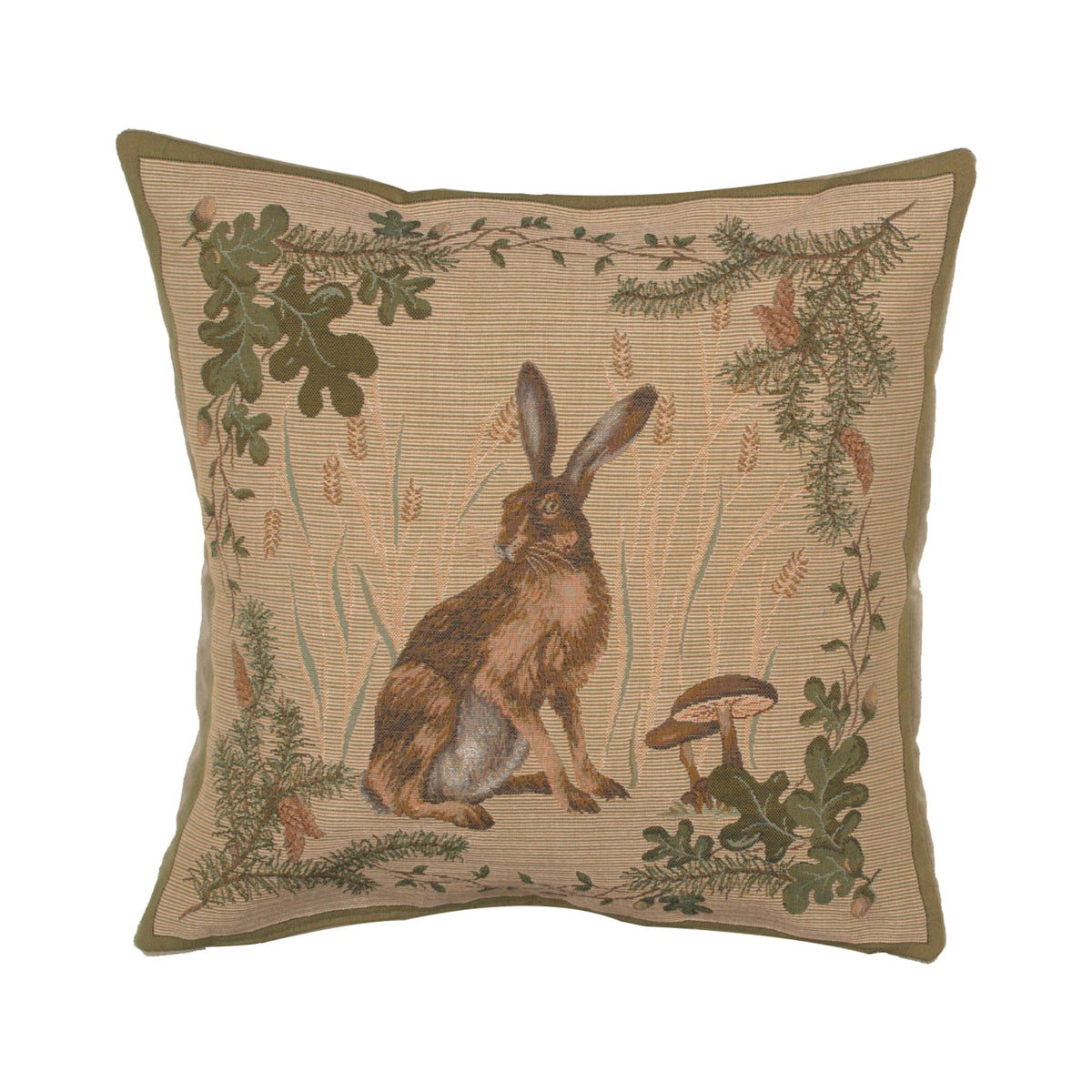 William Morris The Hare I Tapestry Throw Pillow Cover 19 x 19 in