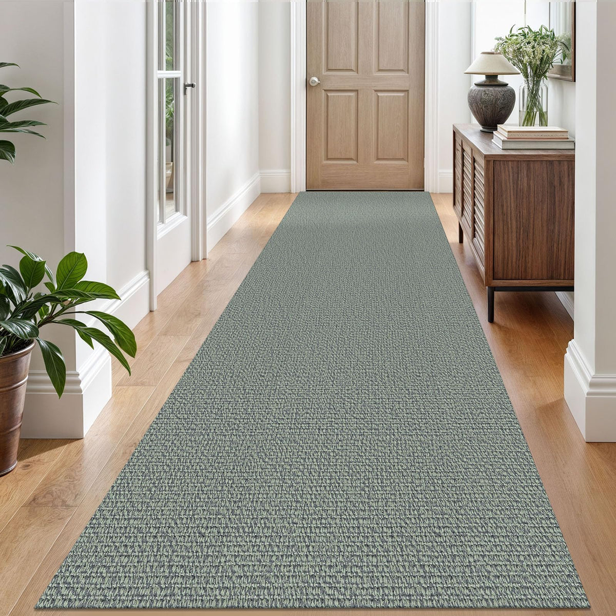 EARTHALL Washable Area Rug, Non Slip Living Room Rug, 5x7 Ft, Sand/Beige