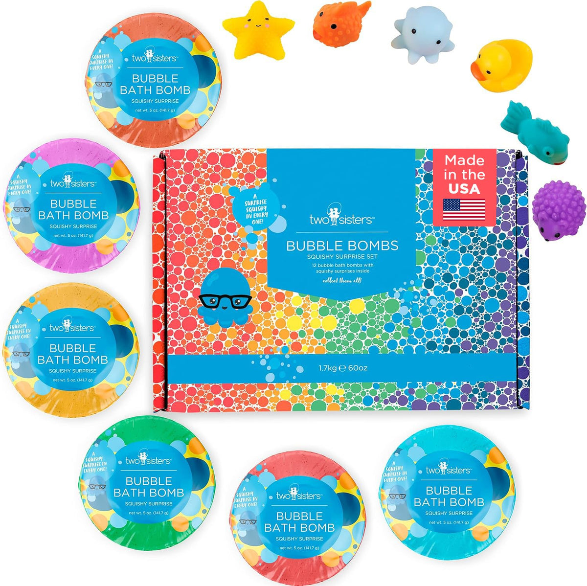 Superhero Bath Bombs for Kids with Surprise Hero Toys Inside, 6 Pack