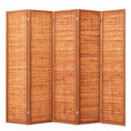 JOSTYLE 6 Panel Folding Privacy Screen 6ft Bamboo Freestanding Room Divider