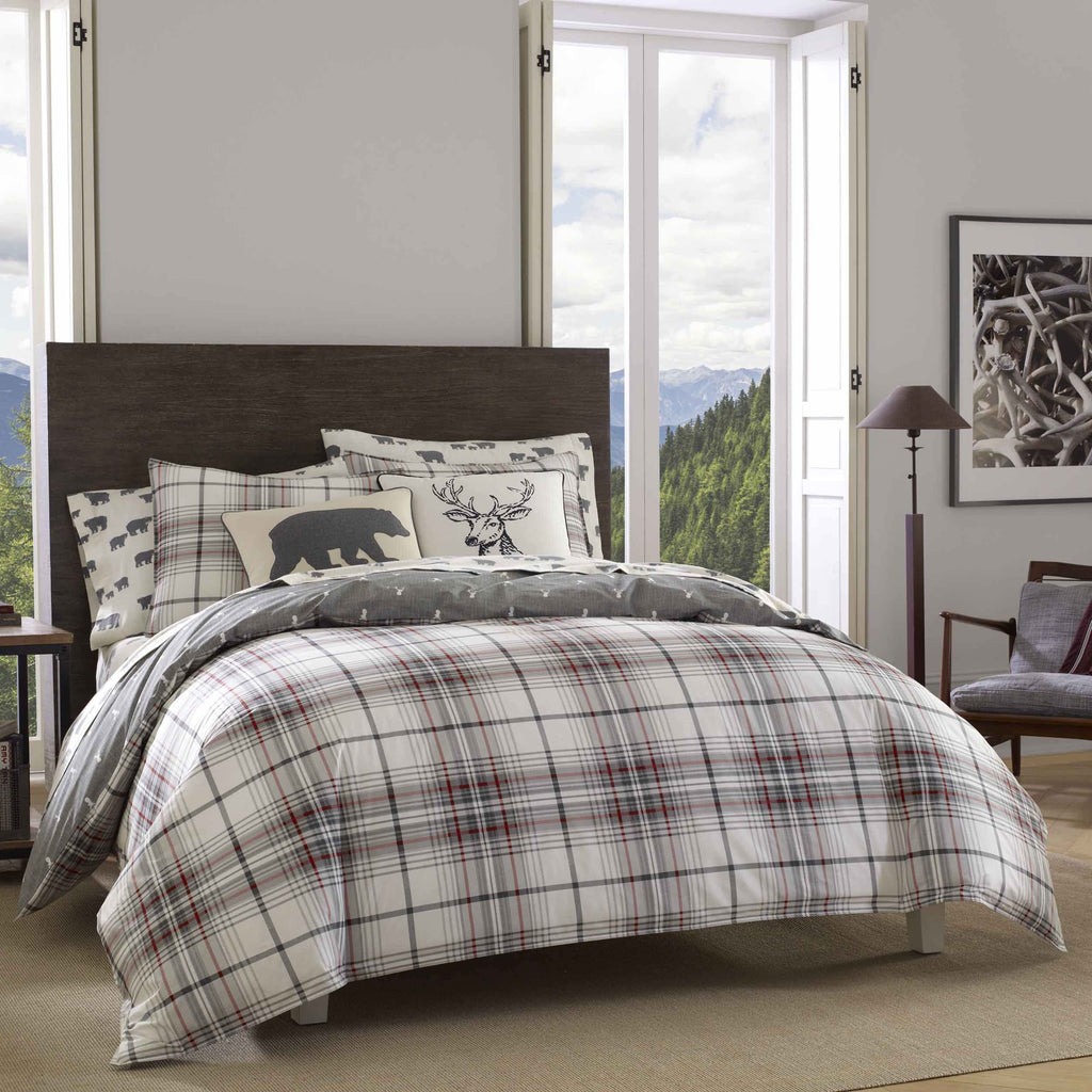 Eddie Bauer - Queen Duvet Cover Set with Shams